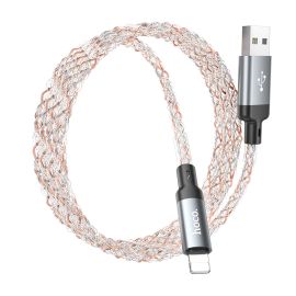 Кабель USB Apple Lightning Hoco U112 (2.4А) <серый>