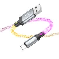 Кабель USB Apple Lightning Hoco U112 (2.4А) <серый> ― Spb.OnlineBazar.su