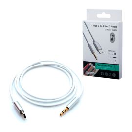 Кабель AUX Type-C - 3.5 mm JH-030 <белый>