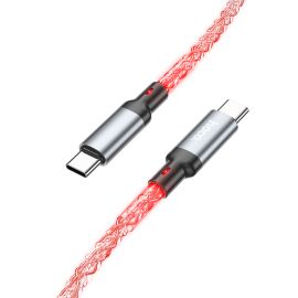 Кабель USB-C Type-C Hoco U112 (3A/60W/PD) <серый>