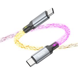 Кабель USB-C Type-C Hoco U112 (3A/60W/PD) <серый>