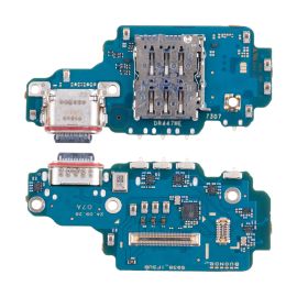 Плата нижняя для Samsung SM-S938B (Galaxy S25 Ultra) на системный разъем, разъем Sim-карты и микрофон (оригинал)