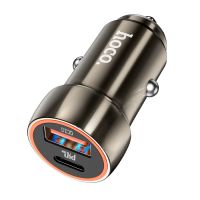 Автомобильное зарядное устройство USB Hoco Z46A (20W/QC3.0/PD) <черный> ― Spb.OnlineBazar.su