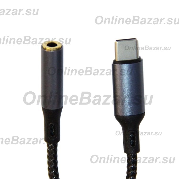 Переходник для гарнитуры Type-C в разъем 3,5мм Remax RL-LA13a <черный> ― Spb.OnlineBazar.su