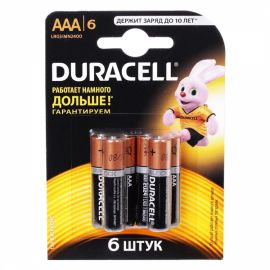 Батарейка AAA Duracell LR03 (упаковка 6 шт.)