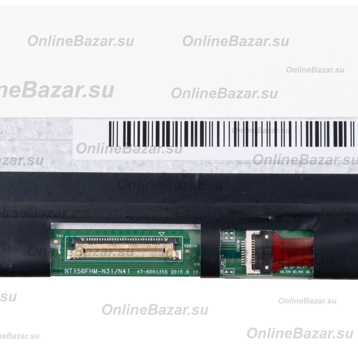 Дисплей (матрица) для ноутбука 15.6 LED 1920x1080 Slim 30 pin справа внизу, матовая (уши вверху/внизу) (B156HTN03.8) ― Spb.OnlineBazar.su