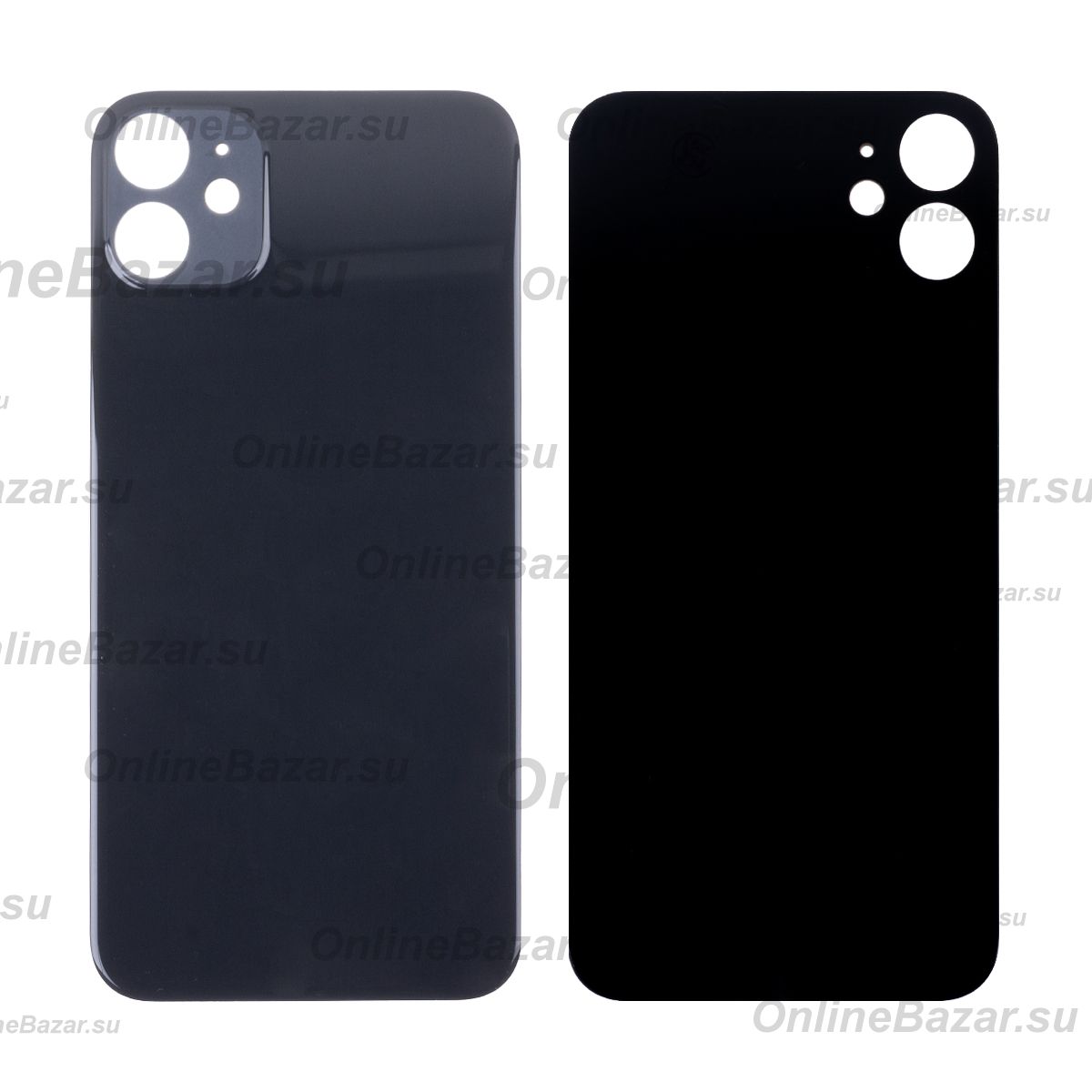 Задняя крышка для Apple iPhone 11 (широкий вырез под камеру) <черный> (оригинал) ― Spb.OnlineBazar.su