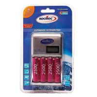 Зарядное устройство Космос КОС505 + 4 AA 2500mAh ― Spb.OnlineBazar.su