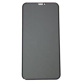 Защитное стекло для Apple iPhone 11 (закаленное, полное покрытие, антишпион) <черный>