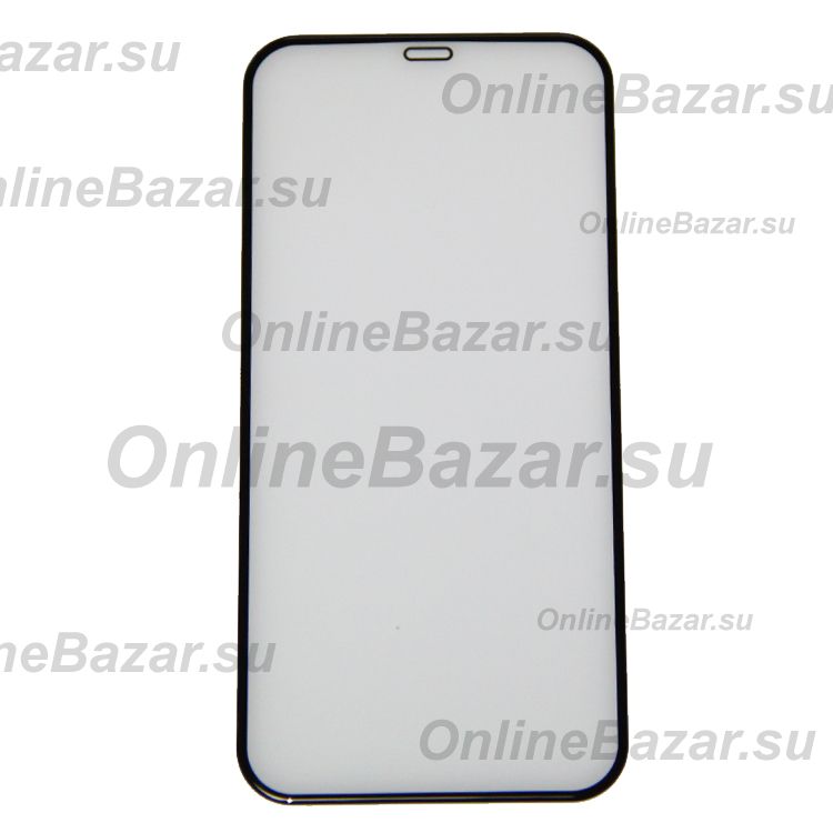 Защитное стекло для Apple iPhone 12 (закаленное, полное покрытие 3D) <черный> ― Spb.OnlineBazar.su
