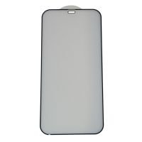 Защитное стекло для Apple iPhone 12 Pro Max (2,5D/закаленное, матовое, полная наклейка) <черный> ― Spb.OnlineBazar.su