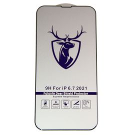 Защитное стекло для Apple iPhone 14 Plus (полное покрытие 2.5D) <черный>