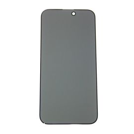 Защитное стекло для Apple iPhone 14 Pro Max (закаленное, полное покрытие, антишпион) <черный>