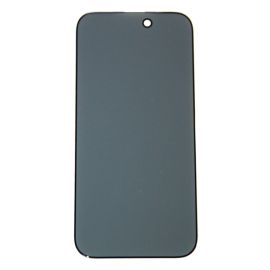 Защитное стекло для Apple iPhone 14 Pro (закаленное, полное покрытие, антишпион) <черный>
