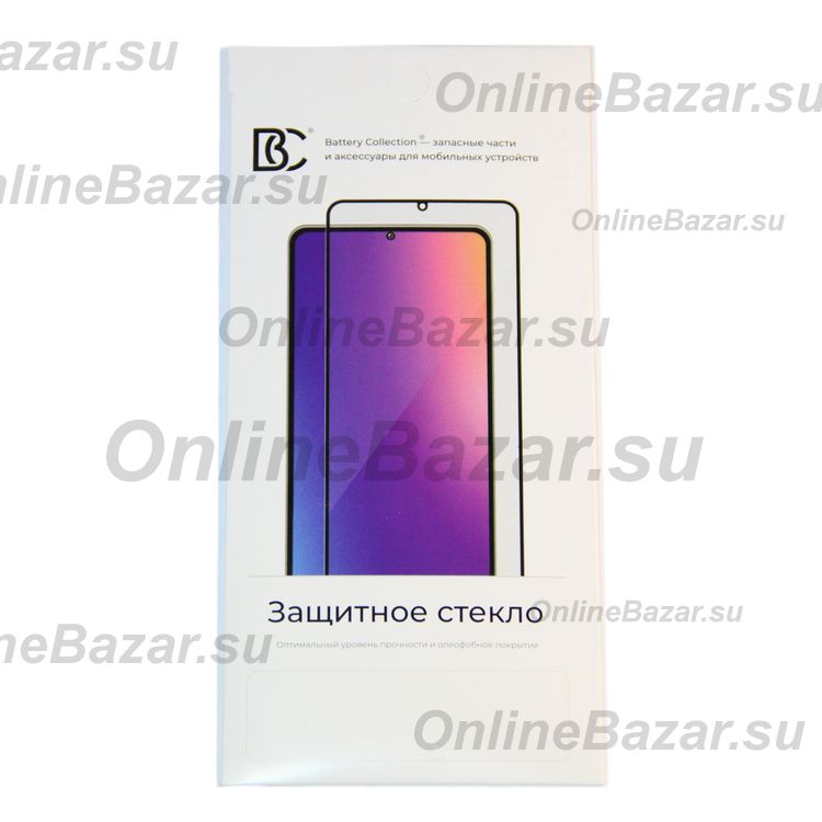 Защитное стекло для Honor X8 (TFY-LX1) (2,5D/закаленное, полная наклейка) <черный> в блистере ― Spb.OnlineBazar.su