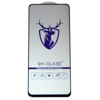 Защитное стекло для Realme 9 (2.5D/закаленное, полная наклейка) <черный> в блистере ― Spb.OnlineBazar.su