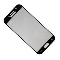 Защитное стекло для Samsung SM-A520DS (Galaxy A5 2017) (2,5D/наклейка по периметру) <черный> ― Spb.OnlineBazar.su
