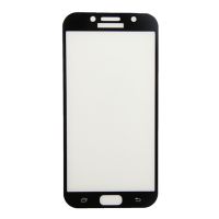 Защитное стекло для Samsung SM-A720F (Galaxy A7 2017) (2.5D/полная наклейка) <черный> ― Spb.OnlineBazar.su