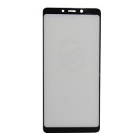 Защитное стекло для Samsung SM-A920F (Galaxy A9 2018) (2,5D/полная наклейка) <черный> ― Spb.OnlineBazar.su