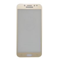 Защитное стекло для Samsung SM-J730F (Galaxy J7 2017) (2.5D/полная наклейка) <золотой> ― Spb.OnlineBazar.su