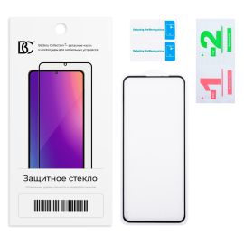 Защитное стекло для Tecno Camon 15 (CD7) (2.5D/закаленное, полная наклейка) <черный> в блистере