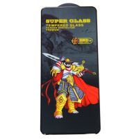 Защитное стекло для Tecno Pova 3 (LF7n) (2.5D/закаленное, полная наклейка) <черный> в блистере ― Spb.OnlineBazar.su