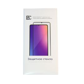 Защитное стекло для Vivo Y35 (V2205) (2.5D/закаленное, полная наклейка) <черный> в блистере