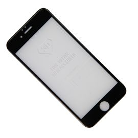 Защитное стекло для Apple iPhone 6 (супер закаленное, полное покрытие 3D 0.3 мм) <черный>