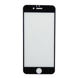 Защитное стекло для Apple iPhone 6 (2.5D пластик/полная наклейка) <черный>