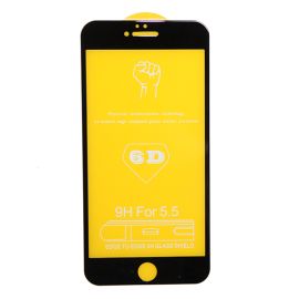 Защитное стекло для Apple iPhone 6 Plus (полное покрытие 2.5D) <черный>