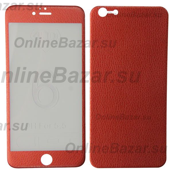 Защитное стекло для Apple iPhone 6s Plus (две стороны 4D) <красный> ― Spb.OnlineBazar.su