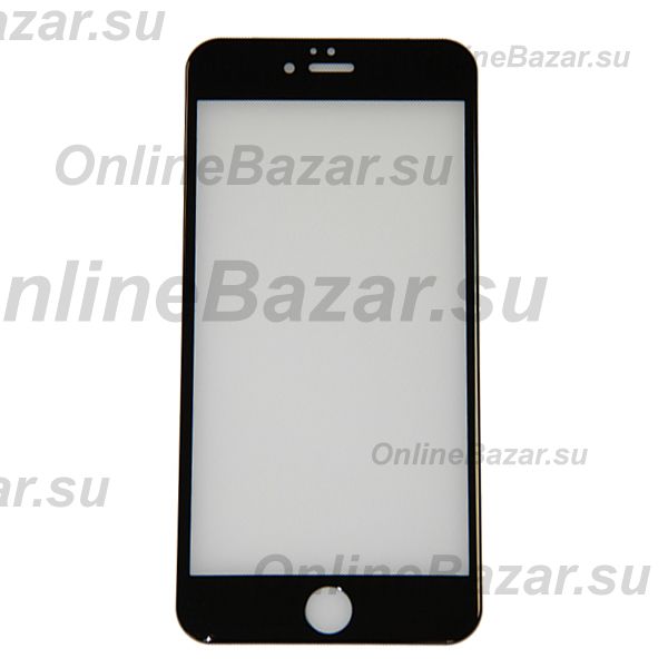 Защитное стекло для Apple iPhone 6 Plus (супер закаленное, полное покрытие 3D 0.3 мм) в блистере <черный> ― Spb.OnlineBazar.su