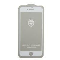 Защитное стекло для Apple iPhone 7 (2.5D пластик/полная наклейка) <белый> ― Spb.OnlineBazar.su