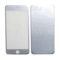 Защитное стекло для Apple iPhone 8 Plus (две стороны 4D) кожа <серебристый> ― Spb.OnlineBazar.su