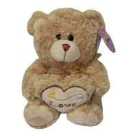 Игрушка мягкая Медведь Soomo с сердцем и бантом (21см) ― Spb.OnlineBazar.su