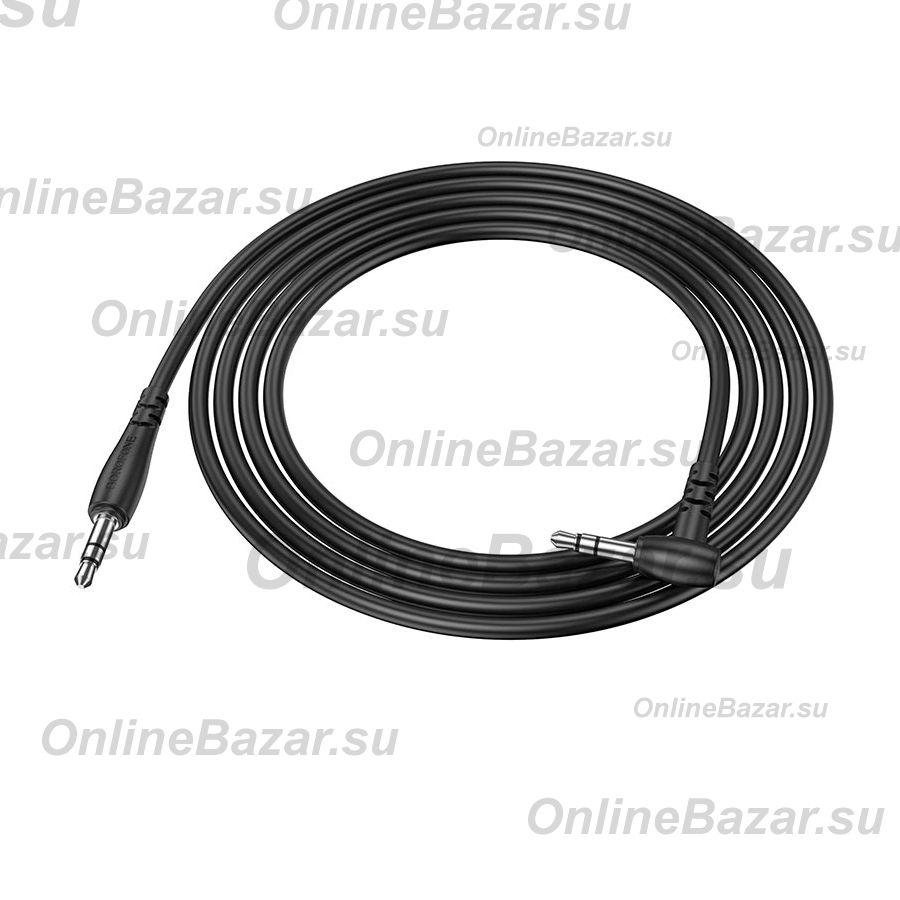 Кабель AUX 3.5 mm - 3.5 mm Borofone BL10 <черный> ― Spb.OnlineBazar.su