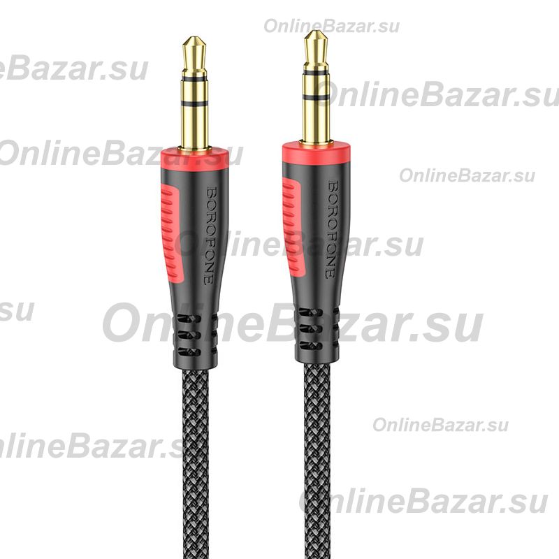 Кабель AUX 3.5 mm - 3.5 mm Borofone BL14 <черный> ― Spb.OnlineBazar.su