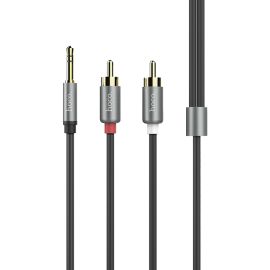 Кабель AUX RCA Hoco UPA-10 (1.5 м.) <серебристый>