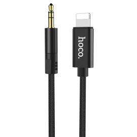 Кабель AUX iPhone Lightning - 3.5 mm Hoco UPA-13 <черный>