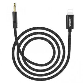 Кабель AUX iPhone Lightning - 3.5 mm Hoco UPA-13 <черный>