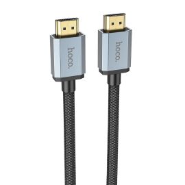 Кабель HDMI (HDMI-HDMI) Hoco US03 (ver 2.0/оплетка нейлон/1 м) <черный>