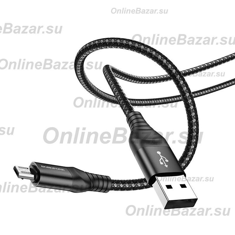 Кабель USB MicroUSB Borofone BX56 <черный> ― Spb.OnlineBazar.su