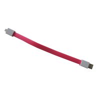 Кабель USB Apple iPhone Lightning дизайн браслет плоский <розовый> ― Spb.OnlineBazar.su