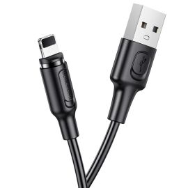 Кабель USB Apple iPhone Lightning Borofone BX41 <черный>