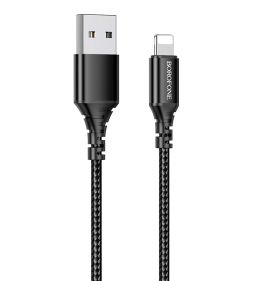 Кабель USB Apple iPhone Lightning Borofone BX54 <черный>