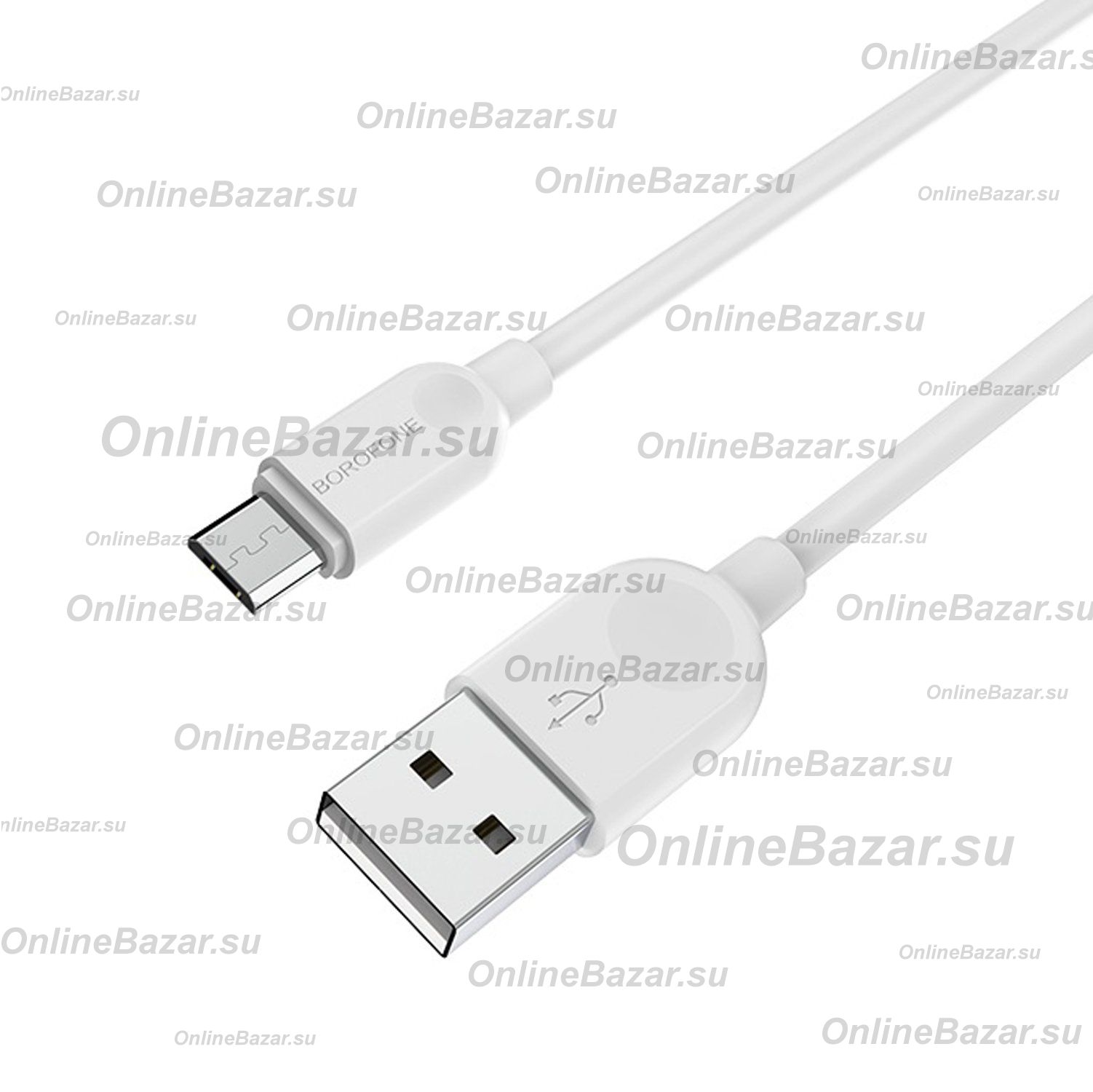 Кабель USB MicroUSB Borofone BX14 (3 метра) <белый> ― Spb.OnlineBazar.su