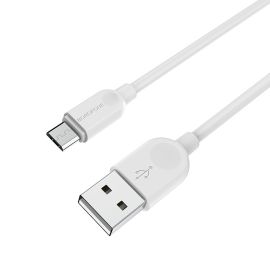 Кабель USB MicroUSB Borofone BX14 (3 метра) <белый>
