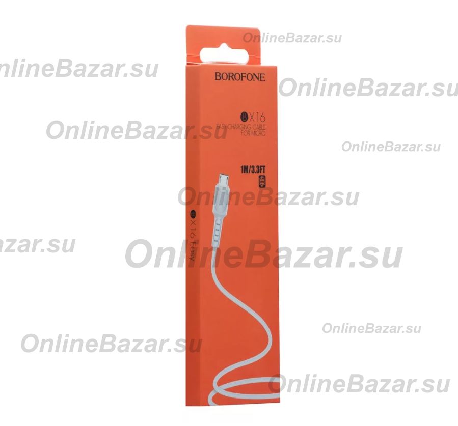 Кабель USB MicroUSB Borofone BX16 <белый> ― Spb.OnlineBazar.su