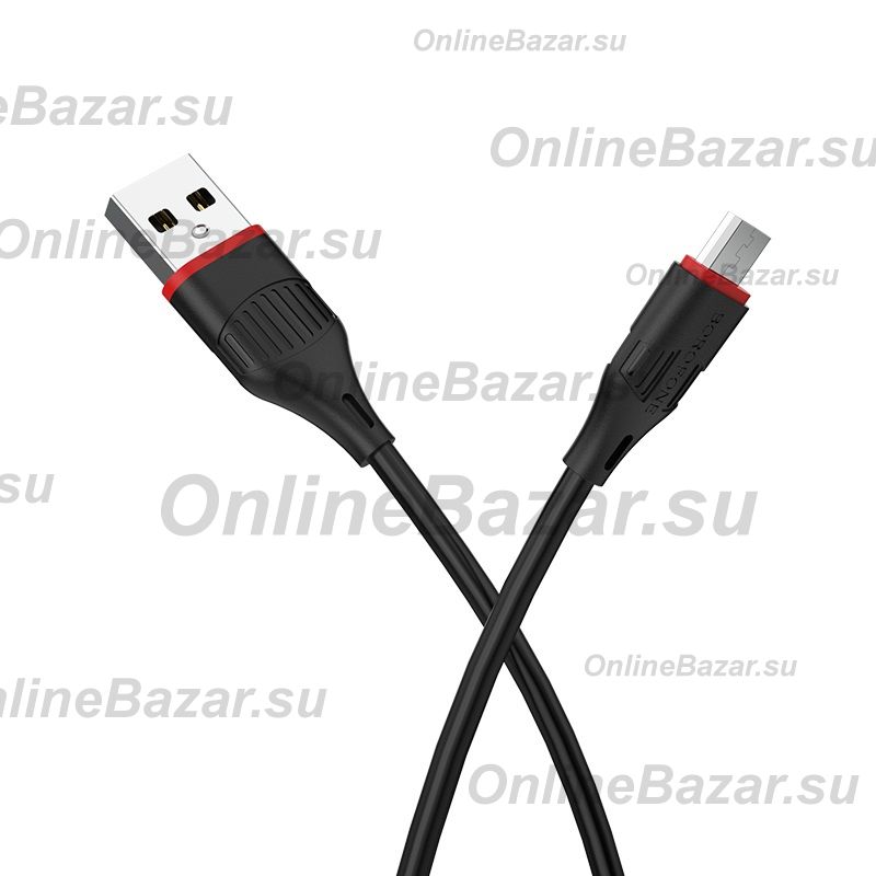 Кабель USB MicroUSB Borofone BX17 <черный> ― Spb.OnlineBazar.su