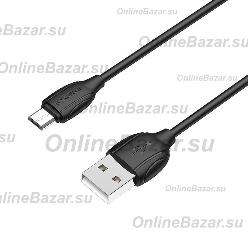 Кабель USB MicroUSB Borofone BX19 <черный> ― Spb.OnlineBazar.su